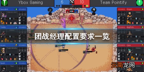 团战经理配置要求是什么 团战经理配置要求一览