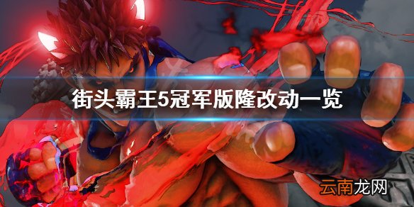 街头霸王5冠军版隆有什么改动 街霸5冠军版隆改动一览_网