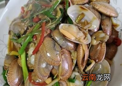 ——姜葱炒花甲的烹饪方法——
