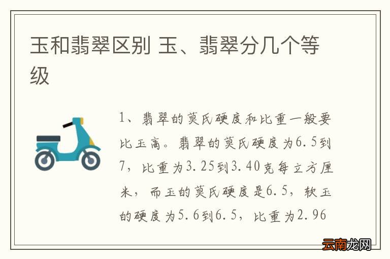 玉和翡翠区别 玉、翡翠分几个等级