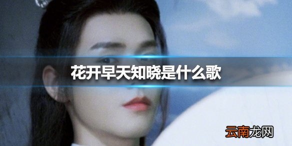 花开早天知晓是什么歌 花开早天知晓天莫笑天亦老歌词介绍