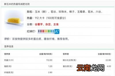 玉米是减肥期间主食的推荐食物