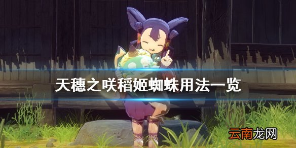 天穗之咲稻姬蜘蛛有什么用 天穗之咲稻姬蜘蛛用法一览
