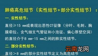 哪些肺结节有可能是肺癌