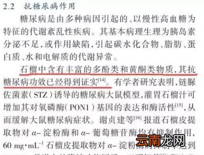 再说石榴对于糖友的好处