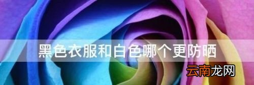 白色和黑色哪个最防晒