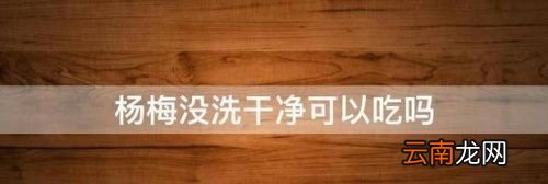 杨梅没洗完能吃吗