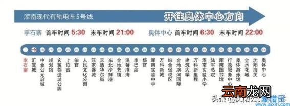 抚顺轻轨到沈阳线路图 抚顺轻轨5号线时间表
