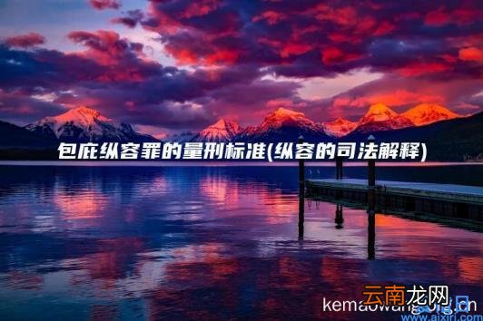 包庇纵容罪的量刑标准 纵容的司法解释