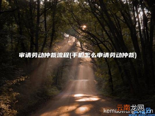 审请劳动仲裁流程 手机怎么申请劳动仲裁