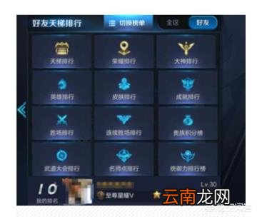 王者荣耀怎么看国服排名 王者荣耀如何看国服最强?