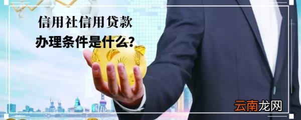个人信用贷款怎么贷 信用社信用贷款办理条件