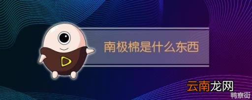 什么是南极棉 南极绒是什么