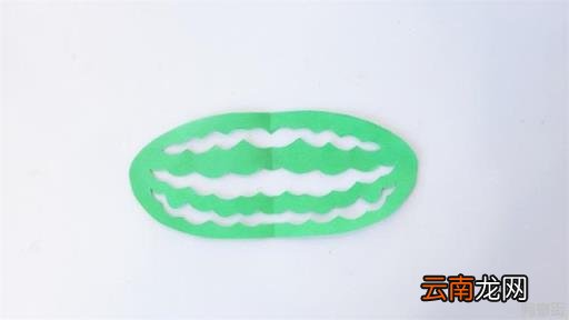 椭圆形西瓜剪纸教程 香蕉剪纸