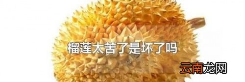 榴莲吃起来为什么发苦是坏了吗