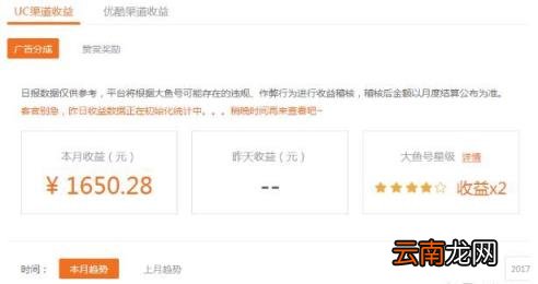 大鱼号收入怎么算 大鱼号达到什么标准才能有收益