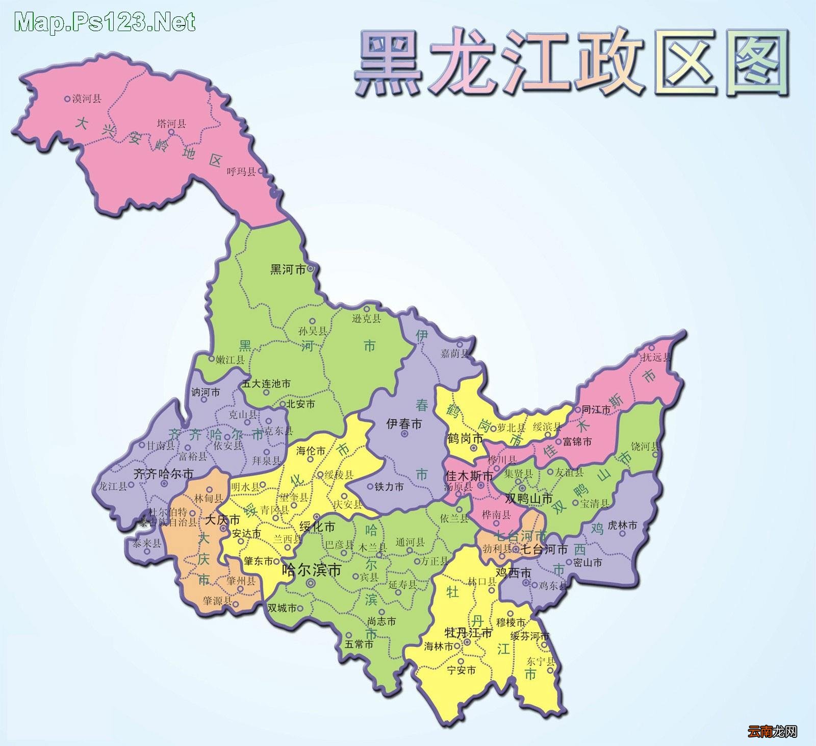 黑龙江省有多少个市 黑龙江多少个市分别是