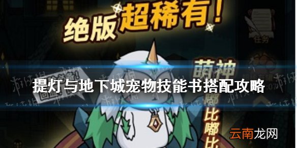 提灯与地下城宠物技能书选择 提灯与地下城宠物技能书搭配攻略