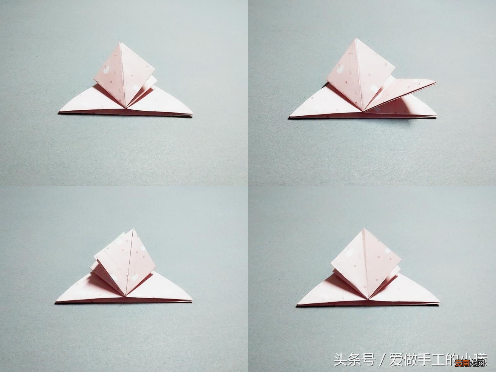 花式千纸鹤的折法步骤 千纸鹤的折法心形
