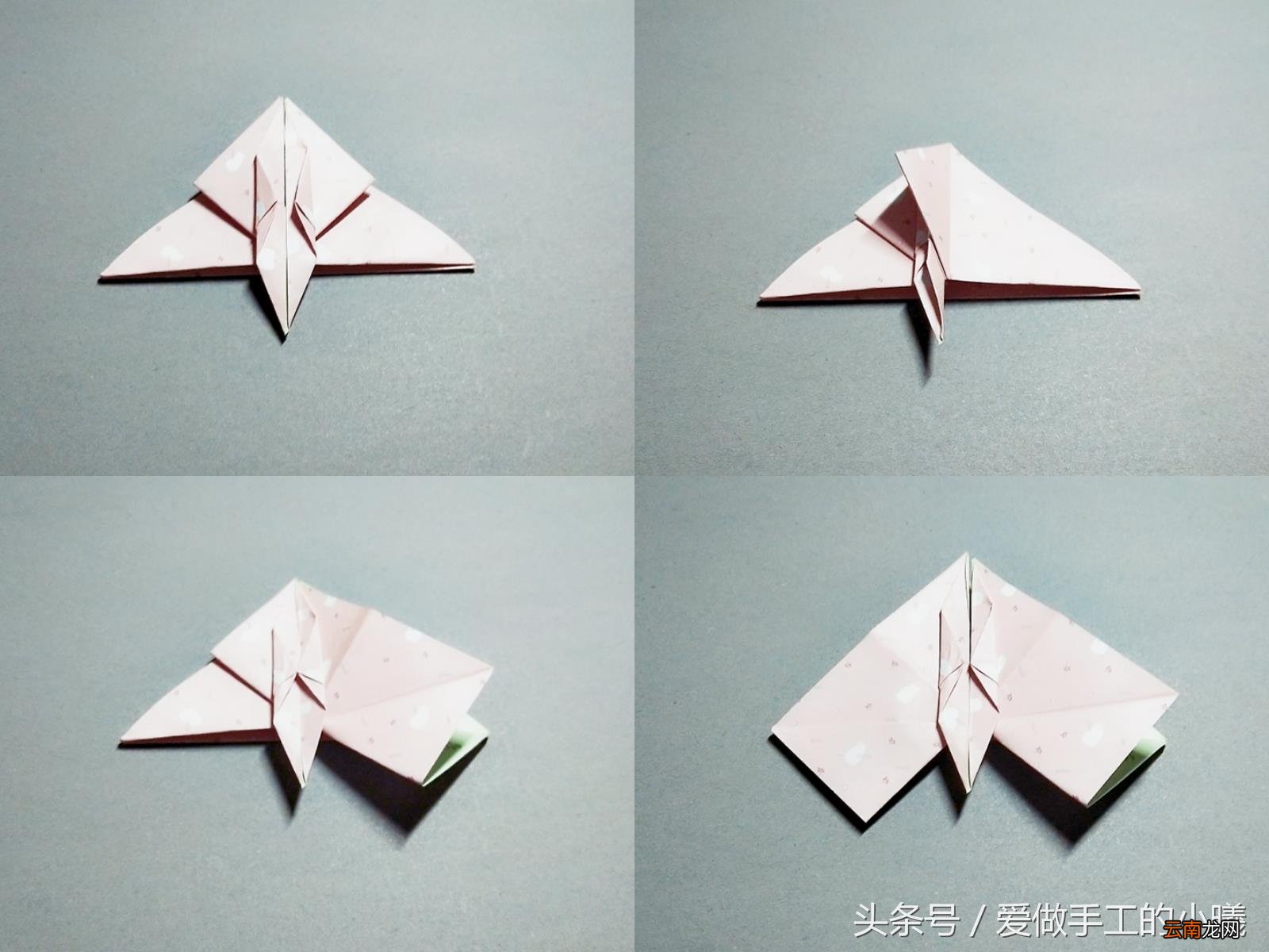 花式千纸鹤的折法步骤 千纸鹤的折法心形
