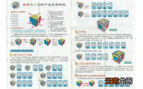 四阶魔方教程1~7步骤