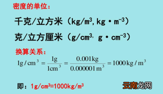 密度单位kg&amp;#47;m3与g&amp;#47;cm3有什么不同?