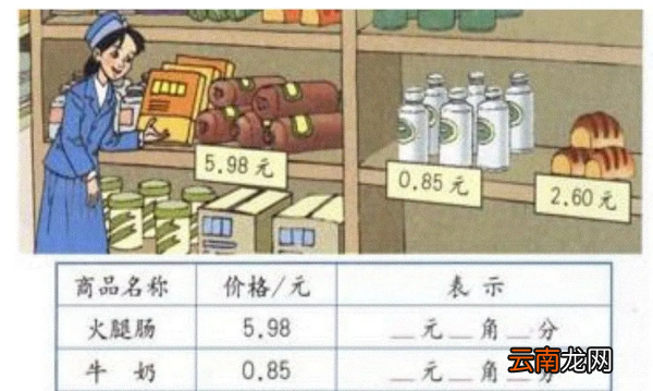 四年级下册数学小数与单位换算