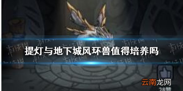 提灯与地下城风环兽值得培养吗 提灯与地下城风环兽强度解析