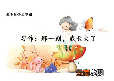 那一刻我长大了作文600字5篇