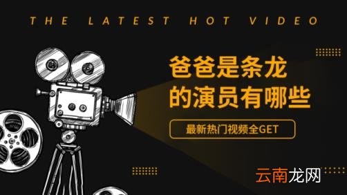 爸爸是条龙的演员有哪些 爸爸是条龙剧情简介