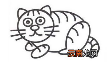 儿童简笔画猫的画法