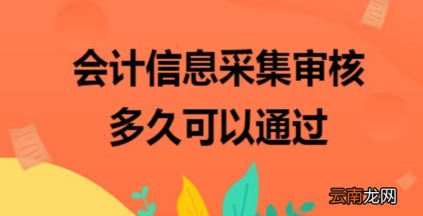 会计人员信息采集审核通过需要多久