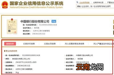 企业经营范围查询