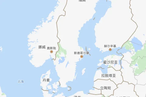 挪威的地理位置
