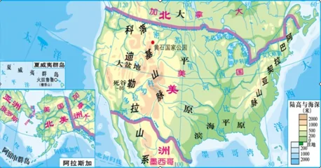 美国的地理位置是什么