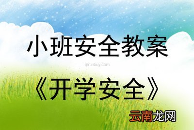 小班安全教案