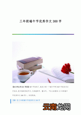 端午节300字优秀作文
