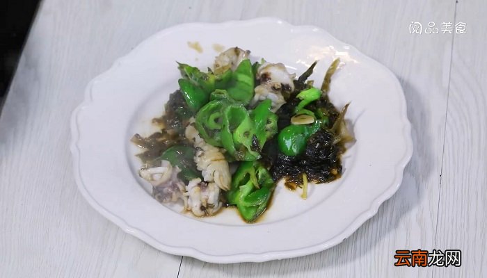 雪里蕻青椒炒墨鱼怎么做雪里蕻青椒炒墨鱼