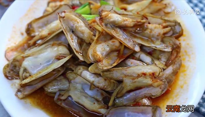 蛏子红烧的做法 蛏子红烧