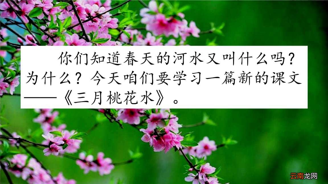 三月桃花水课文