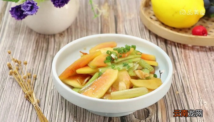 木瓜炒芹菜怎么做 木瓜炒芹菜做法