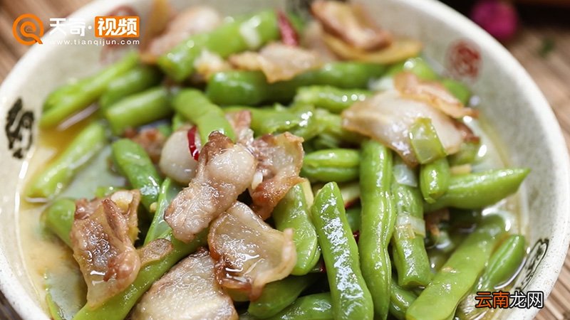 豆角炒肉的做法