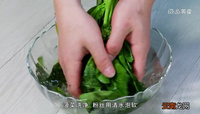 凉拌菠菜粉丝的做法 凉拌菠菜粉丝怎么做