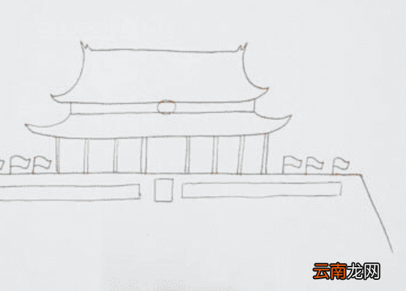 天安城门怎么画好看又简单图片