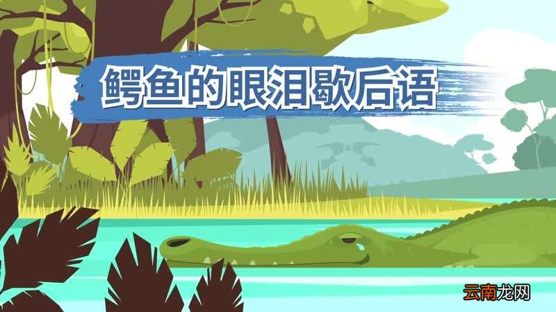 鳄鱼的眼泪歇后语