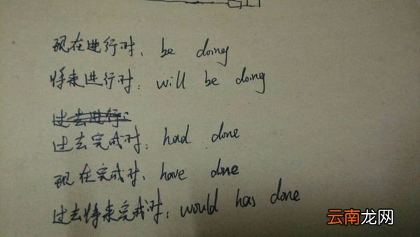 一般过去将来时的用法