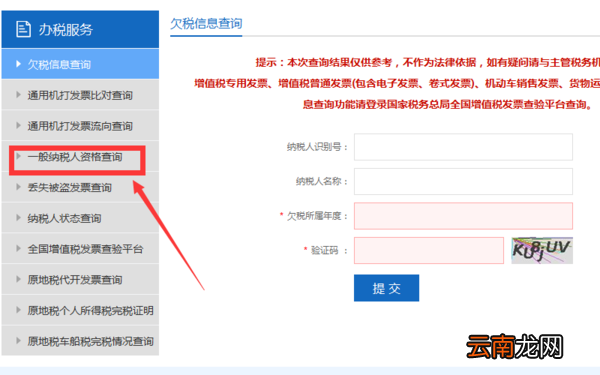 如何查询一般纳税人资格