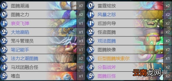 炉石传说标准图腾萨怎么组 炉石传说标准图腾萨卡组分享