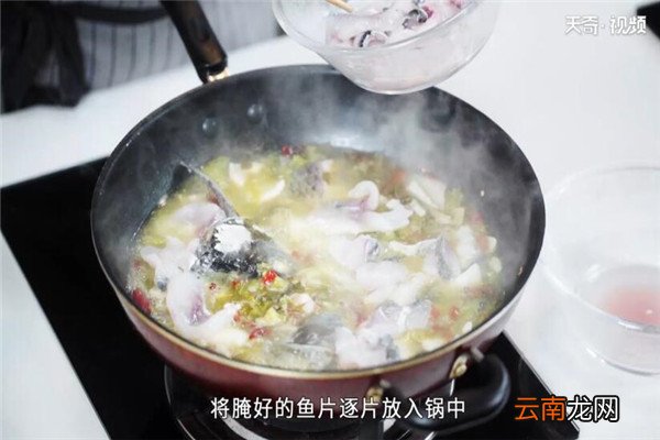 酸菜鱼的做法