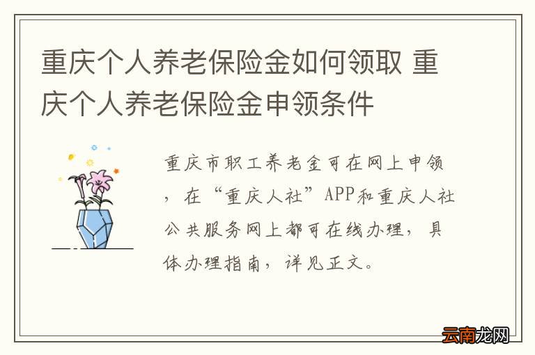 重庆个人养老保险金如何领取 重庆个人养老保险金申领条件